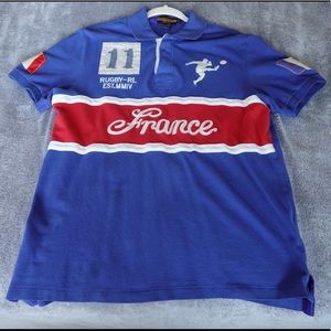 Ralph Lauren Rugby Polo Shirt France Size M